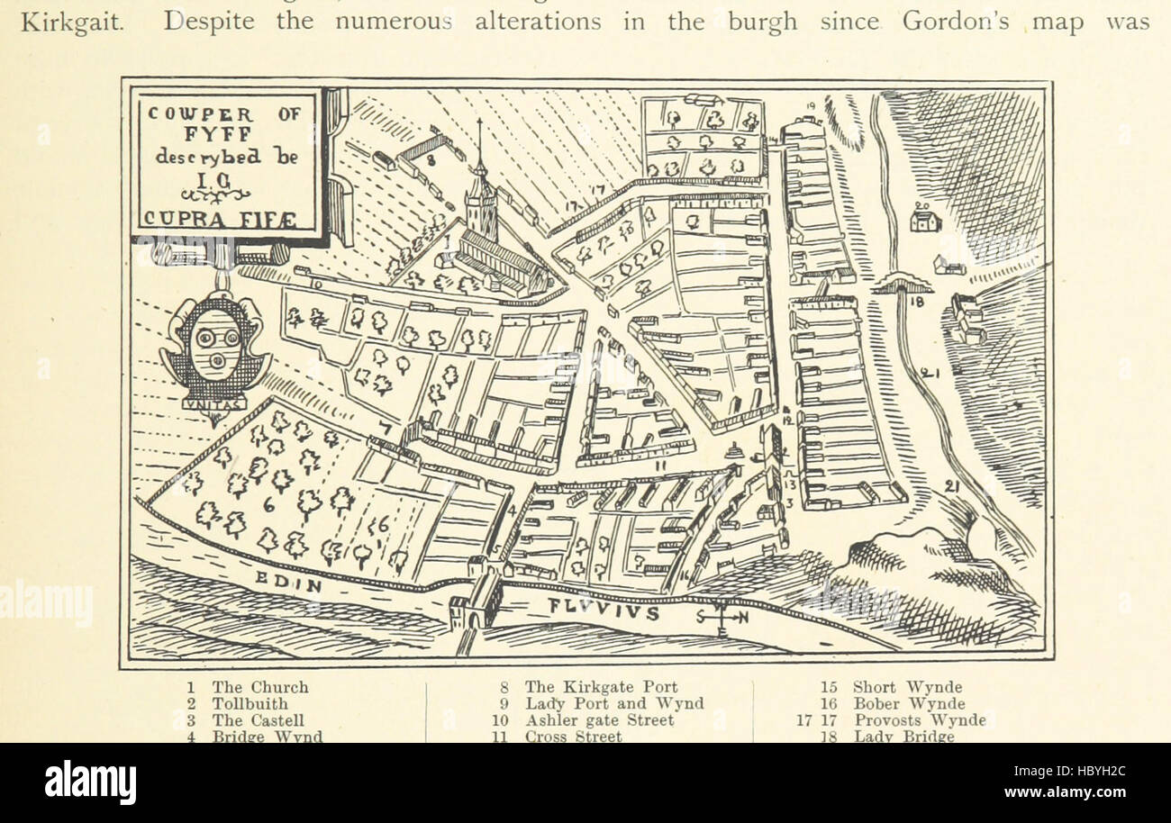 Cupar map High Resolution Stock Photography and Images Alamy