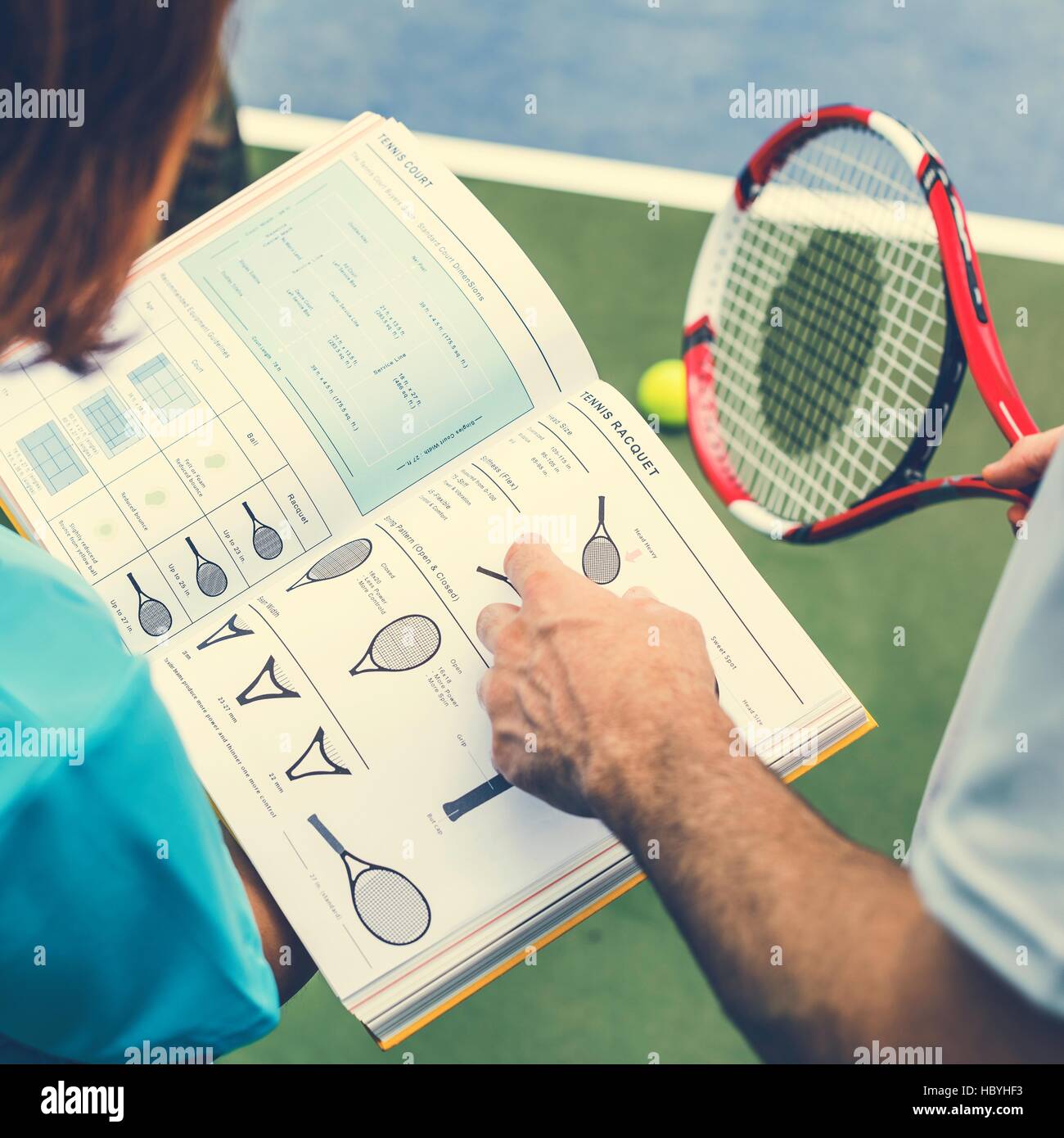 Tennis Trainer Training Coaching Knowledge Concept Stock Photo Alamy