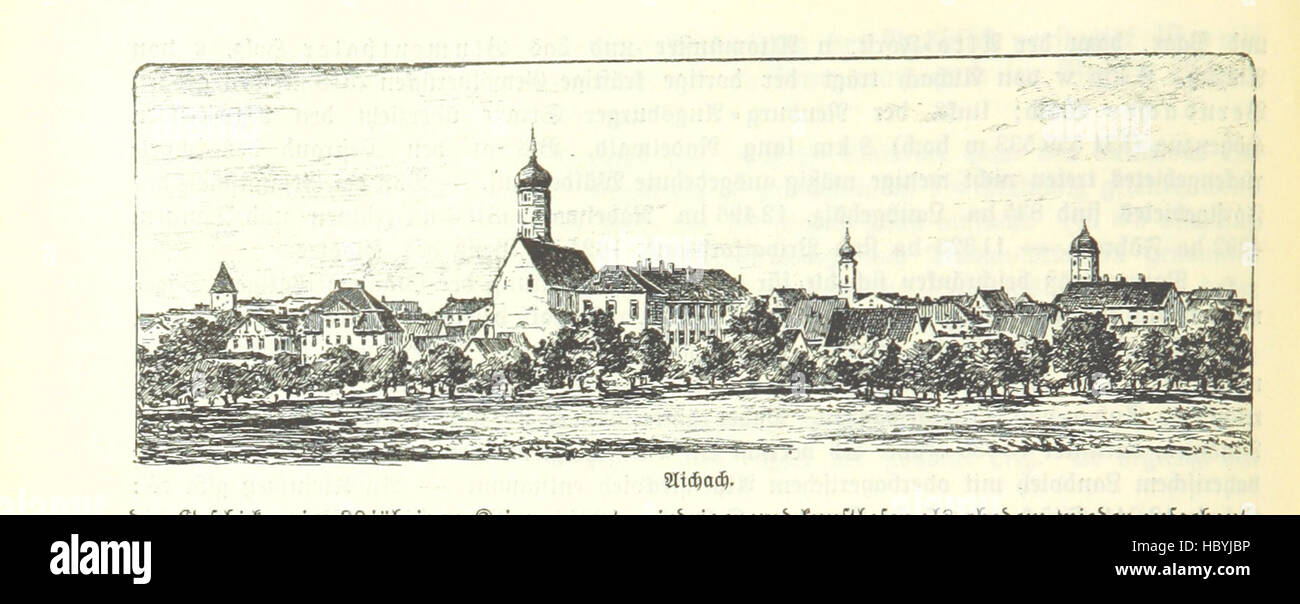 Image taken from page 224 of 'Geographisch-historisches Handbuch von Bayern' Image taken from page 224 of 'Geographisch-historisches Handbuch von Bayern' Stock Photo