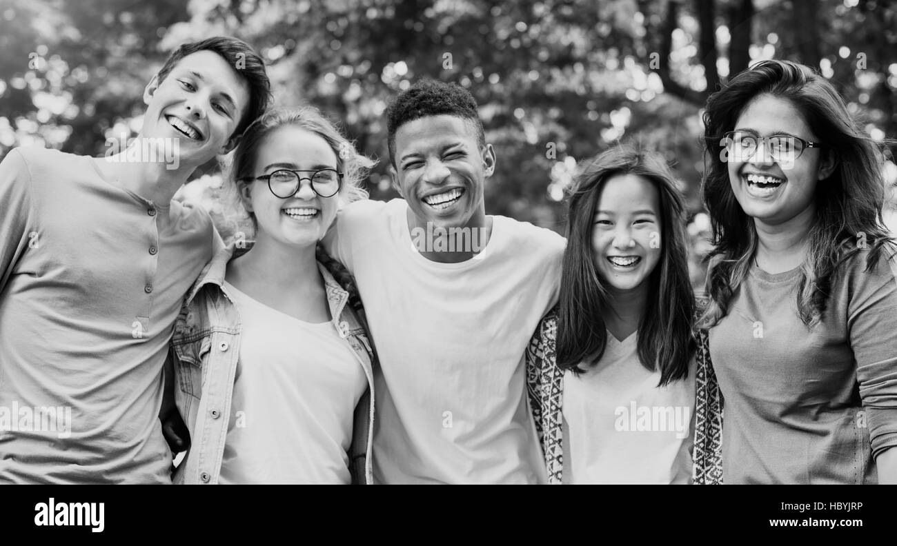 Diverse group of people Black and White Stock Photos & Images - Alamy