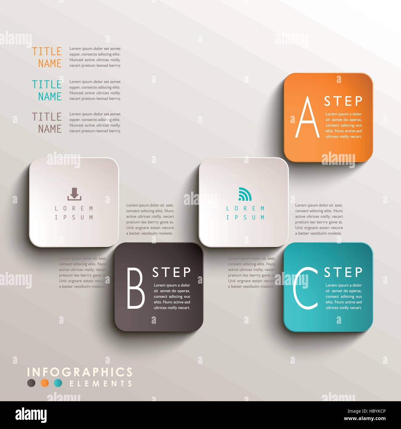 Tags Informations Vector realistic vector abstract 3d tag infographic elements Stock Vector ...