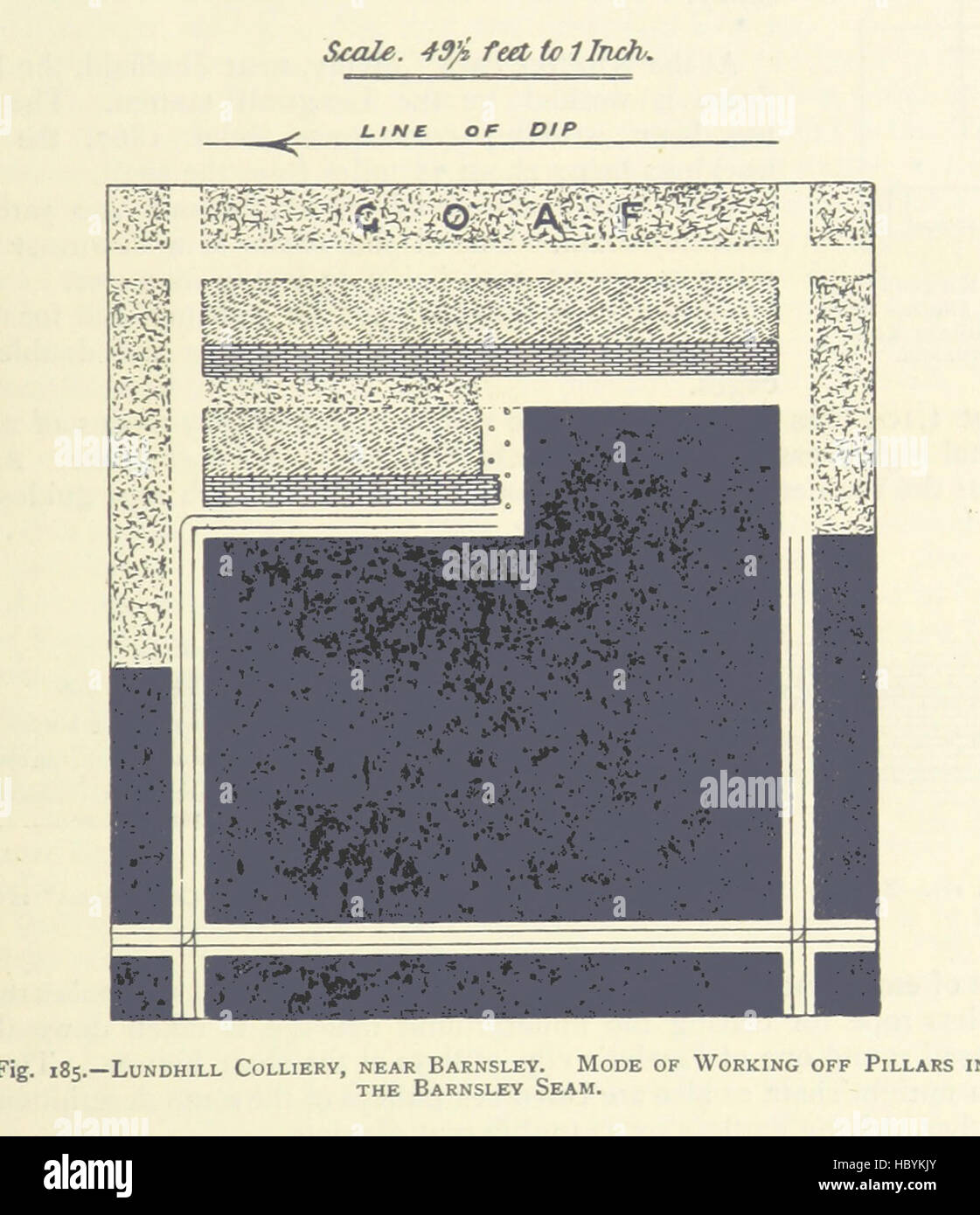 Illustration from page 279 showing a colliery, including mine shafts ...