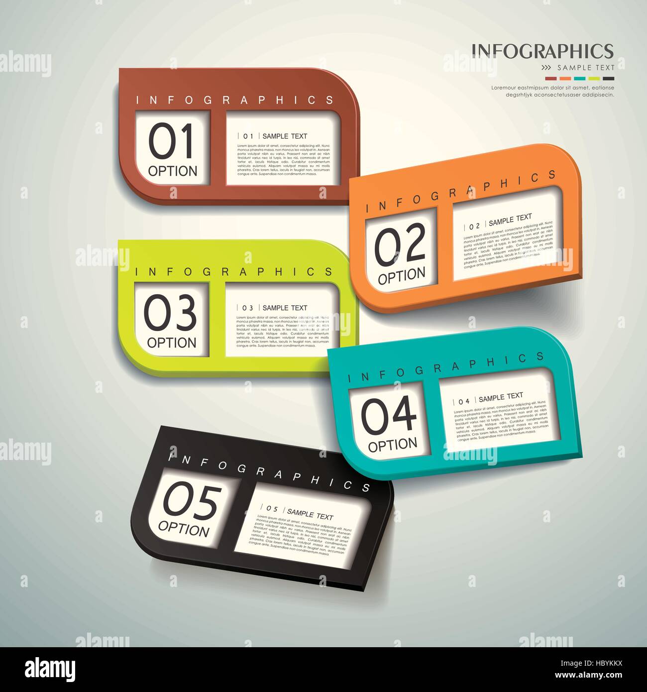 modern vector abstract 3d tag infographic elements Stock Vector Image ...