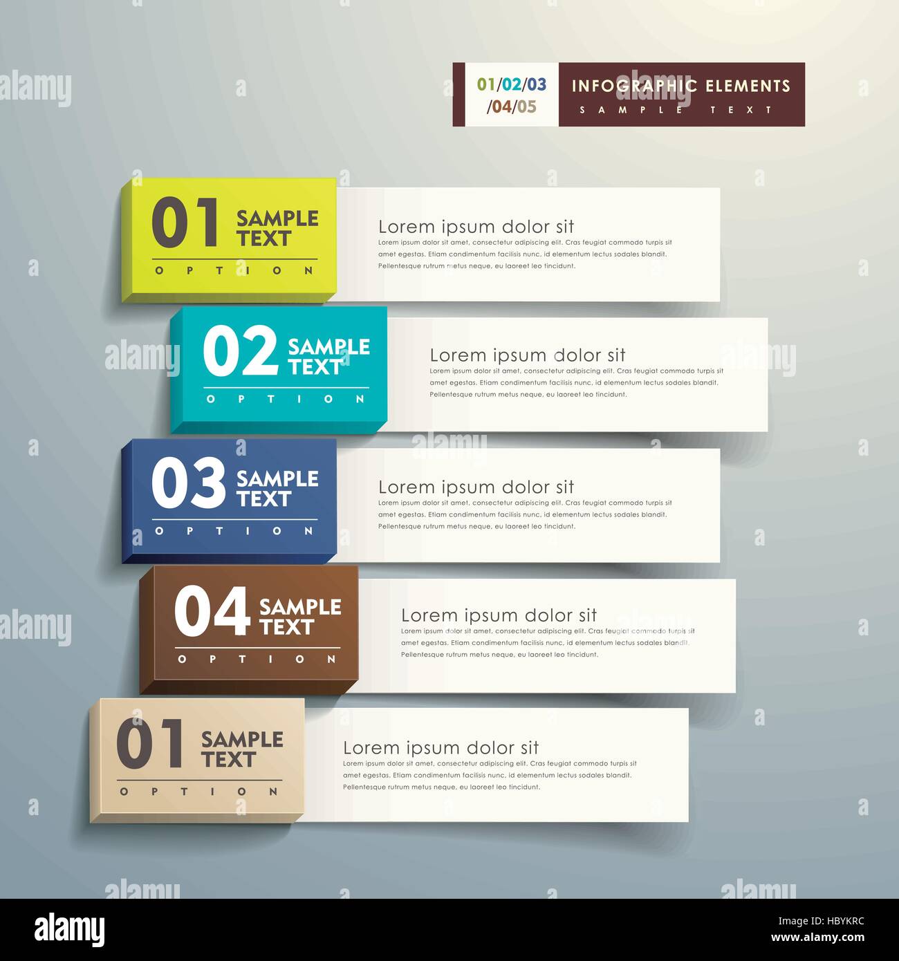 modern vector abstract 3d paper infographic elements Stock Vector Image ...