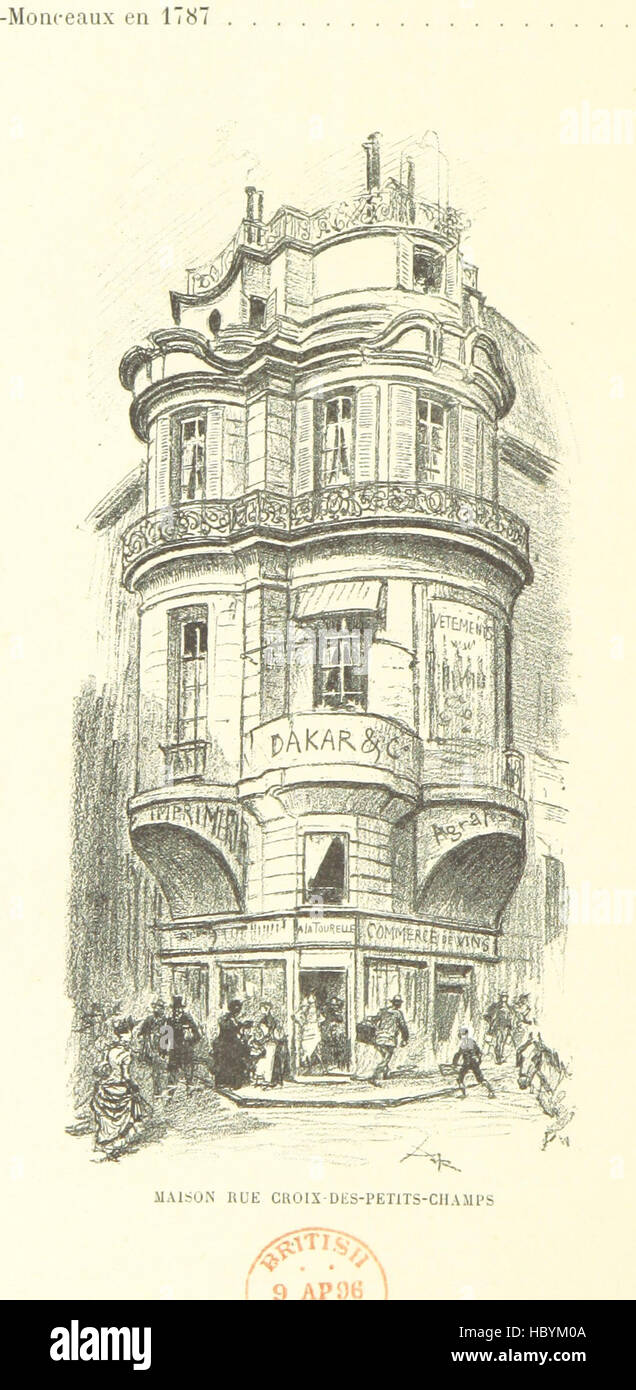 Image taken from page 472 of 'Paris de siècle en siècle. Texte, dessins et lithographies par A. Robida' Image taken from page 472 of 'Paris de siècle en Stock Photo