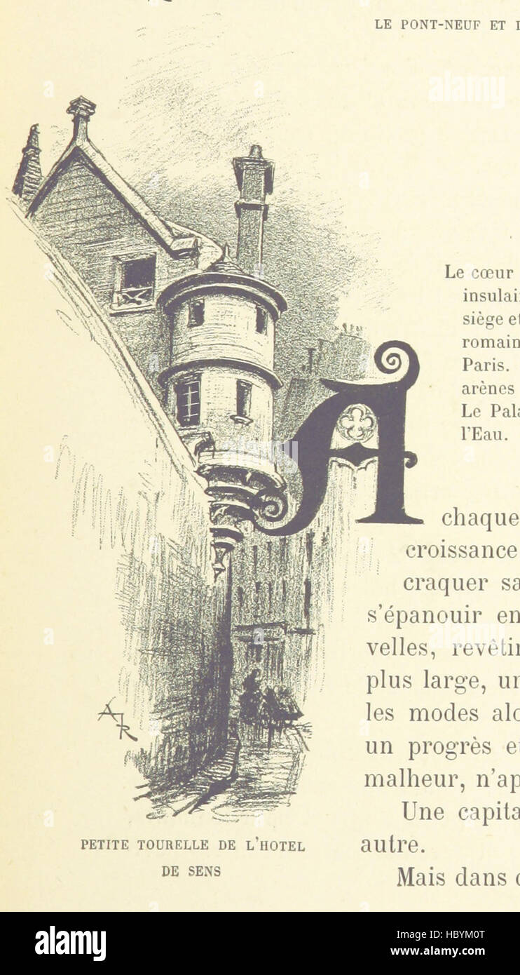 Image taken from page 17 of 'Paris de siècle en siècle. Texte, dessins et lithographies par A. Robida' Image taken from page 17 of 'Paris de siècle en Stock Photo