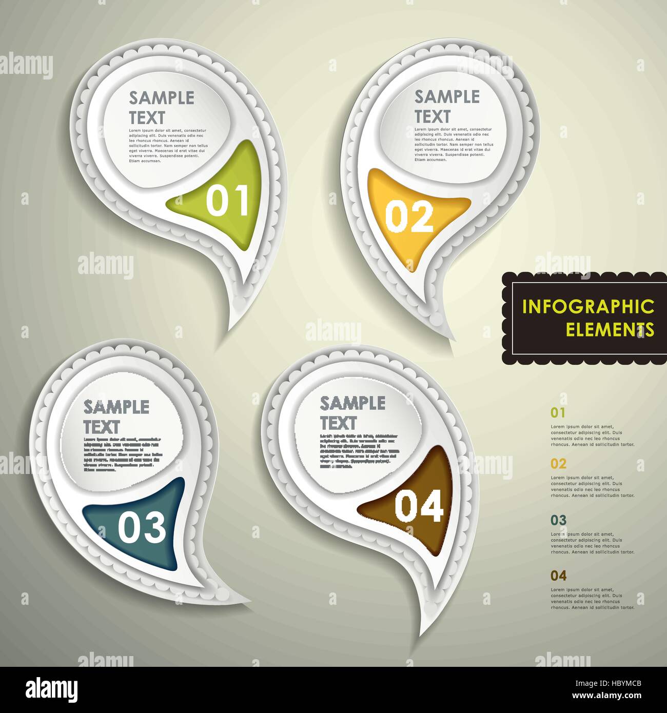 realistic vector abstract 3d tag infographic elements Stock Vector ...