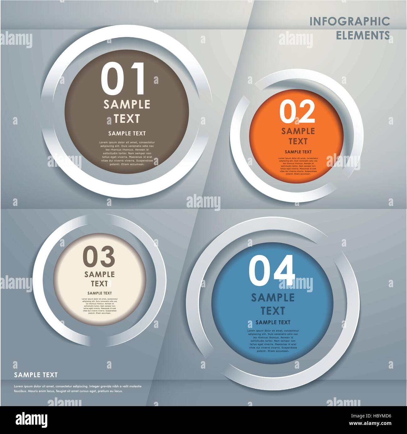 modern vector abstract 3d paper infographic elements Stock Vector Image ...