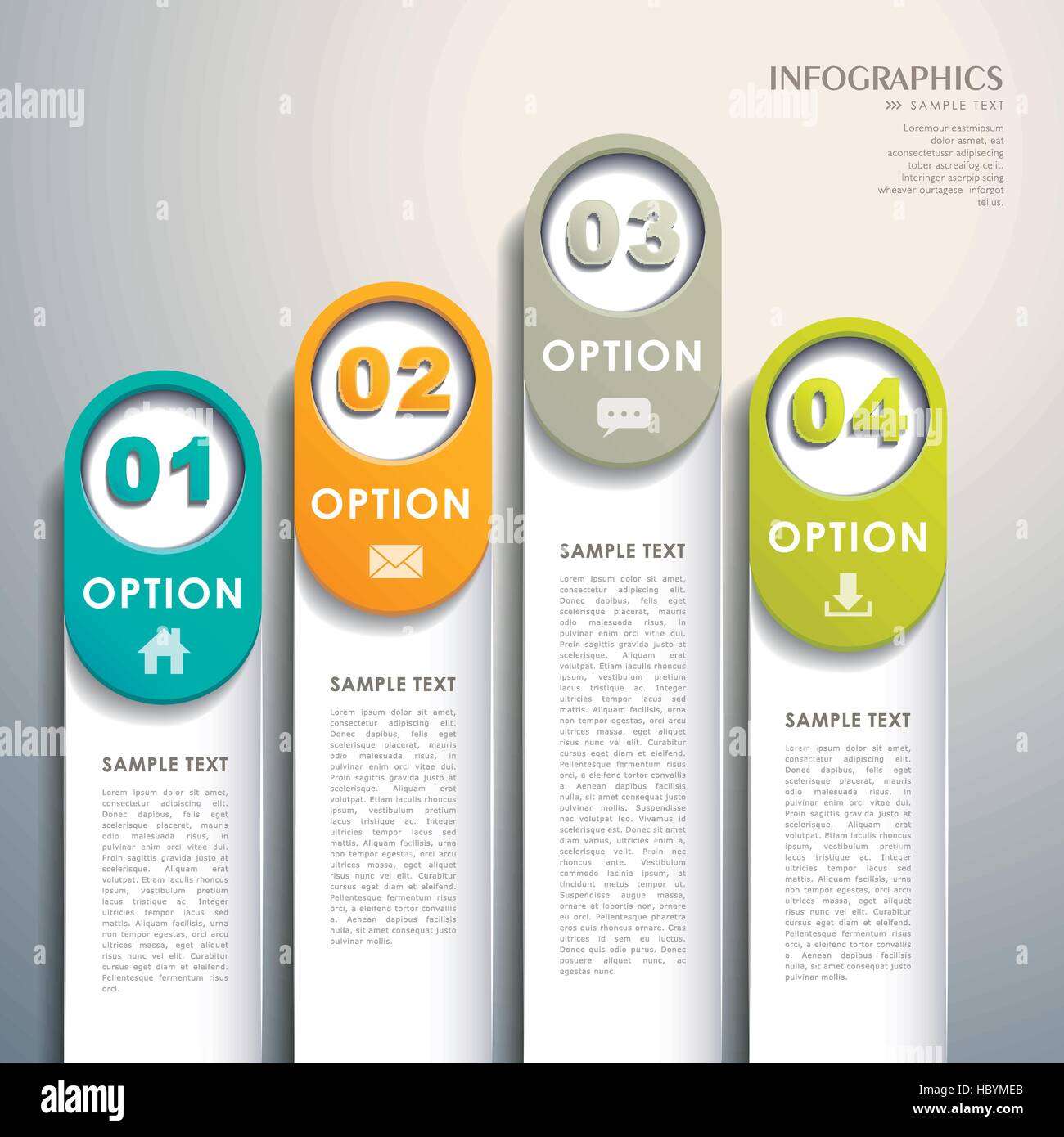 vector abstract 3d paper infographic elements Stock Vector Image & Art ...