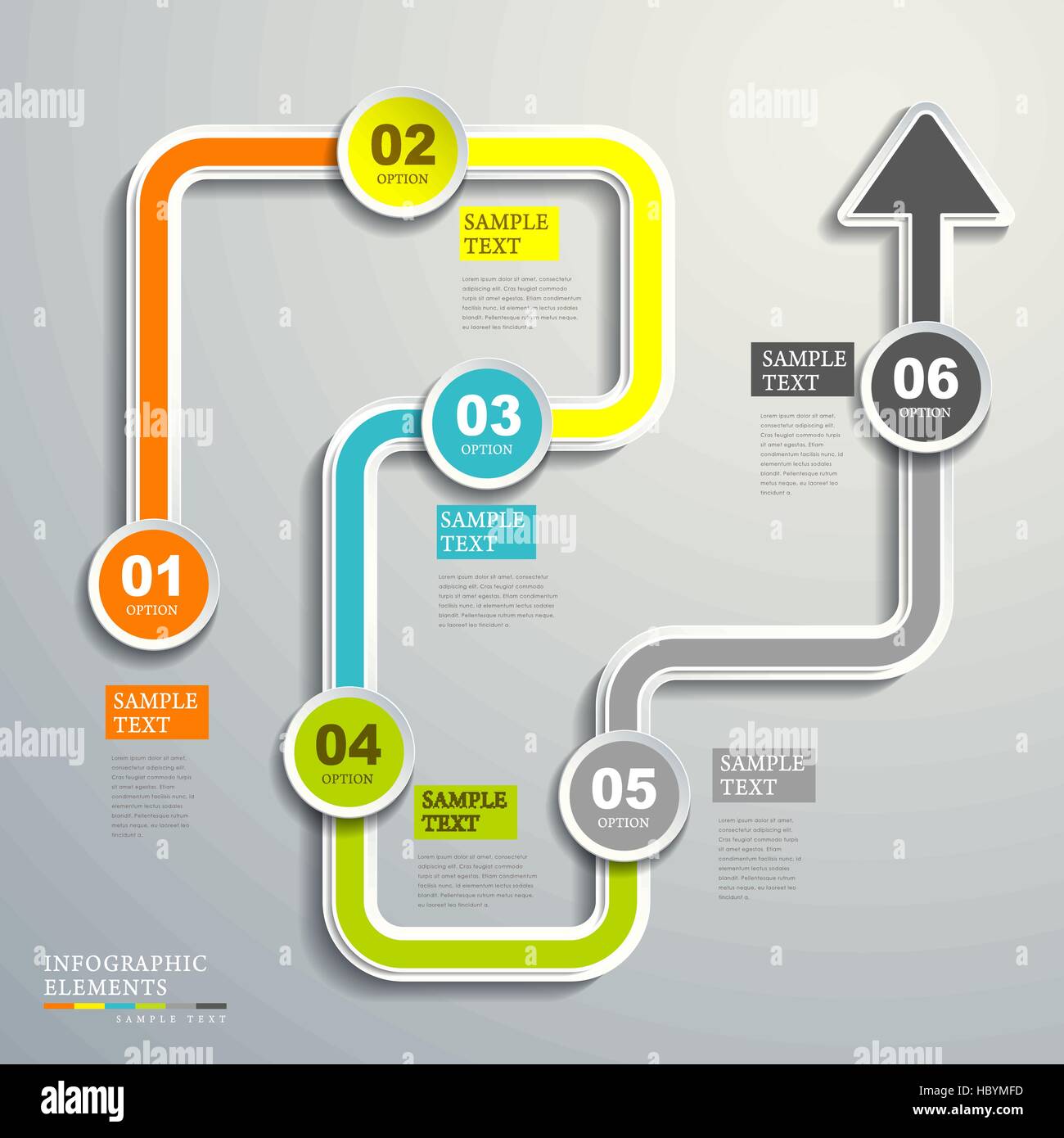 modern vector abstract flow chart infographic elements Stock Vector ...