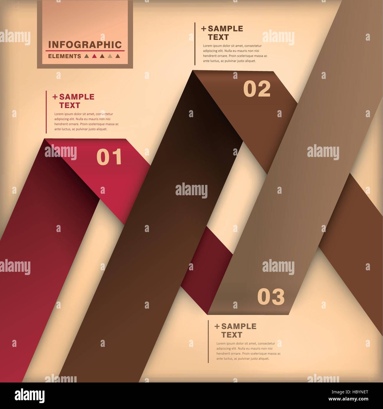 modern vector abstract 3d origami paper infographic elements Stock ...