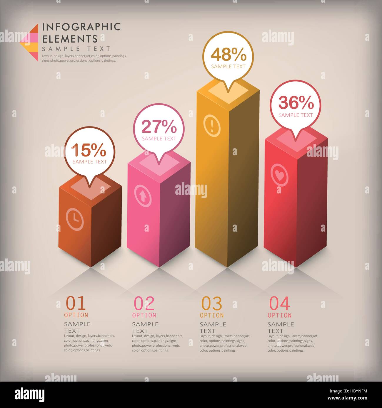 modern vector abstract 3d cube infographic elements Stock Vector Image ...