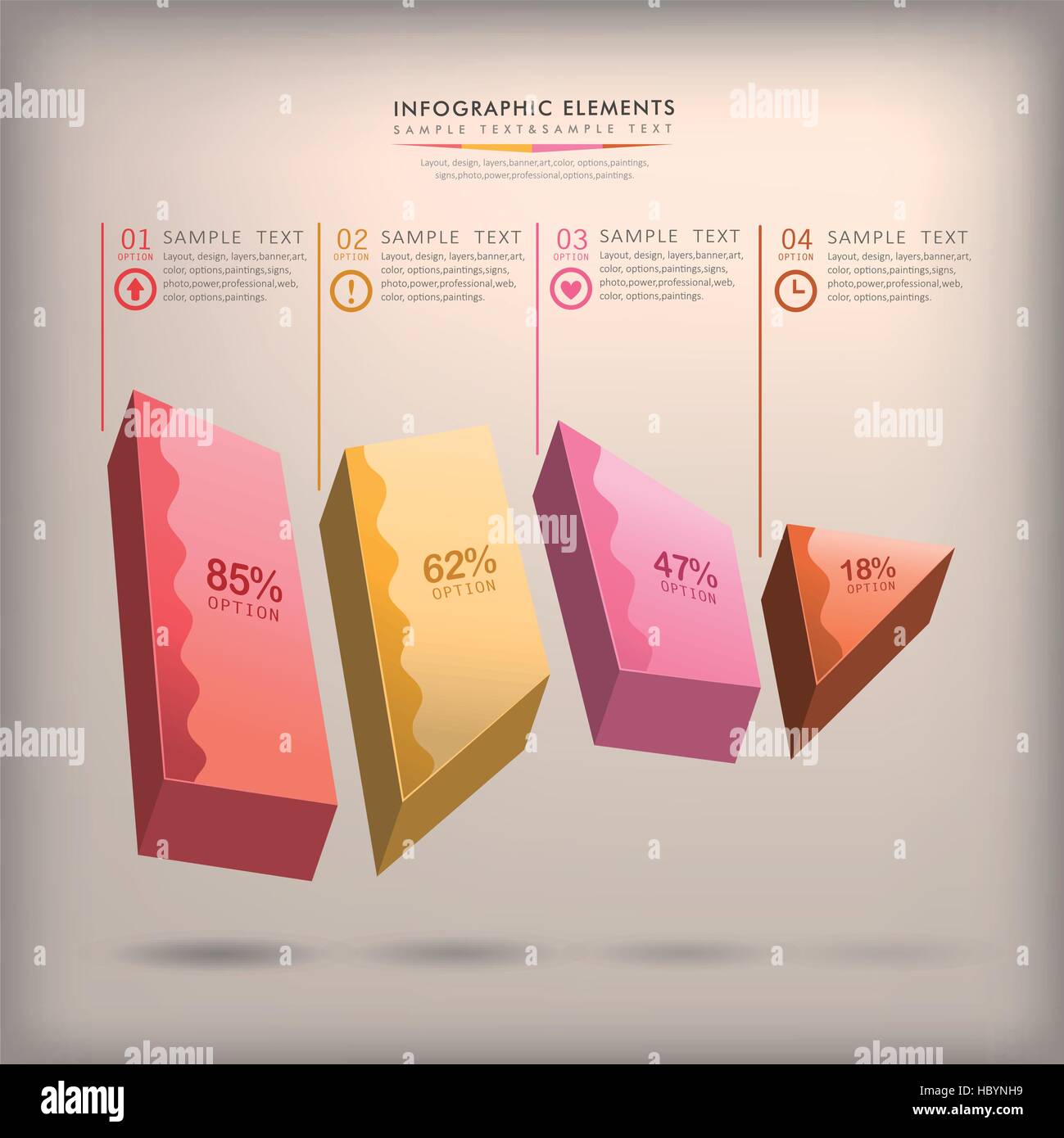 modern vector abstract 3d cube infographic elements Stock Vector Image ...