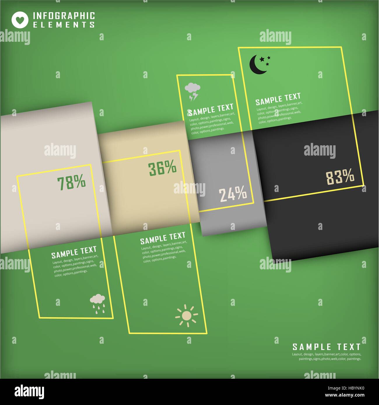 modern vector abstract 3d chart infographic elements Stock Vector Image ...