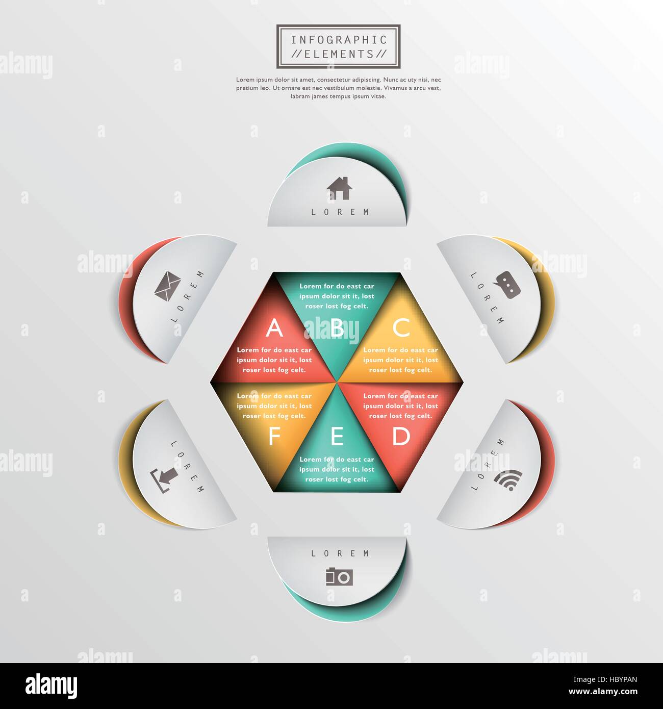 vector abstract 3d paper infographic elements Stock Vector Image & Art ...