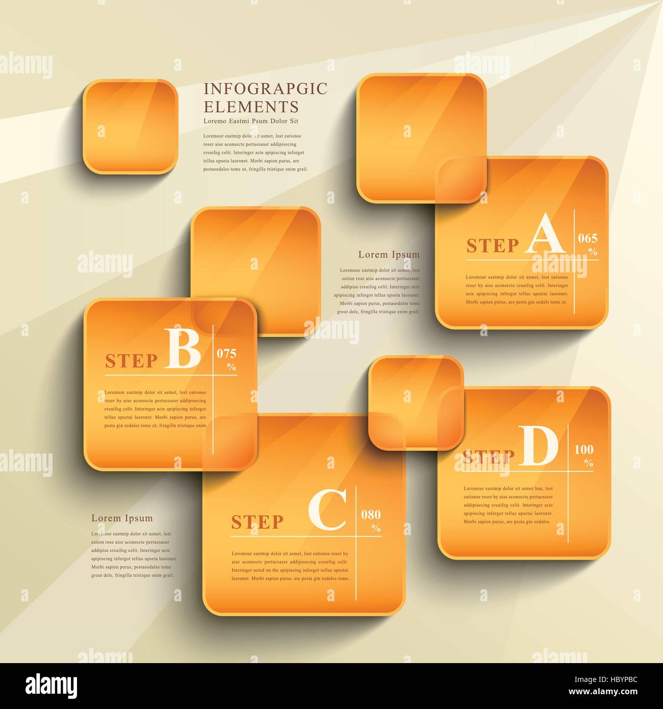 vector abstract 3d paper infographic elements Stock Vector Image & Art ...