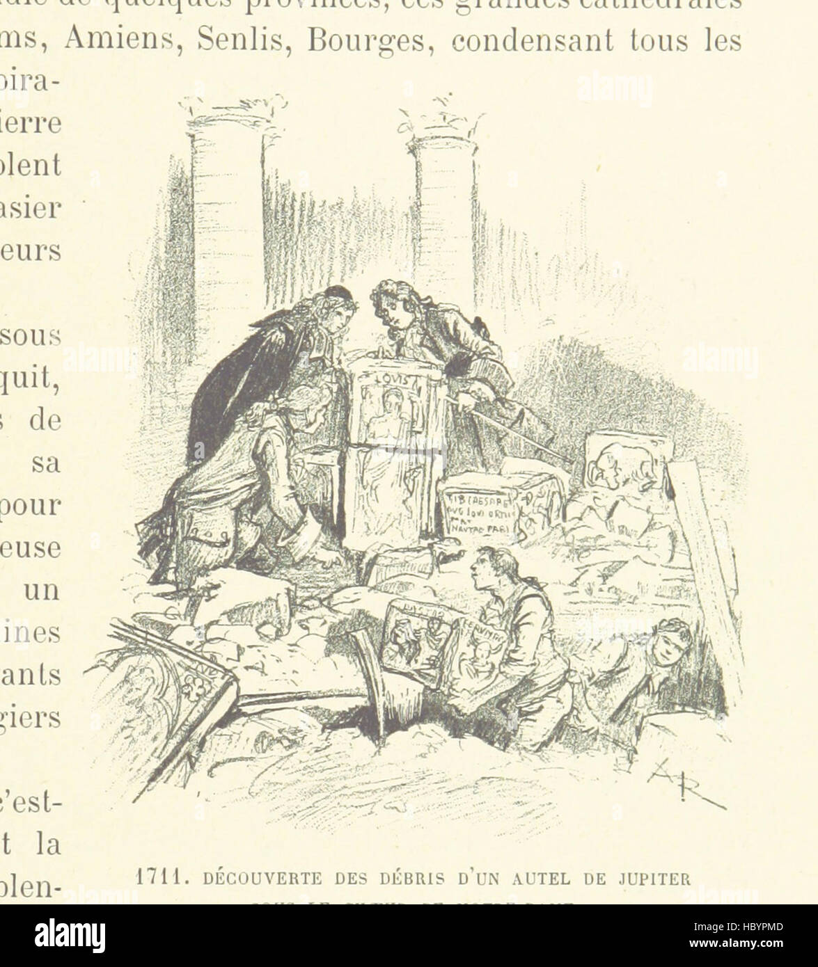 Image taken from page 37 of 'Paris de siècle en siècle. Texte, dessins et lithographies par A. Robida' Image taken from page 37 of 'Paris de siècle en Stock Photo