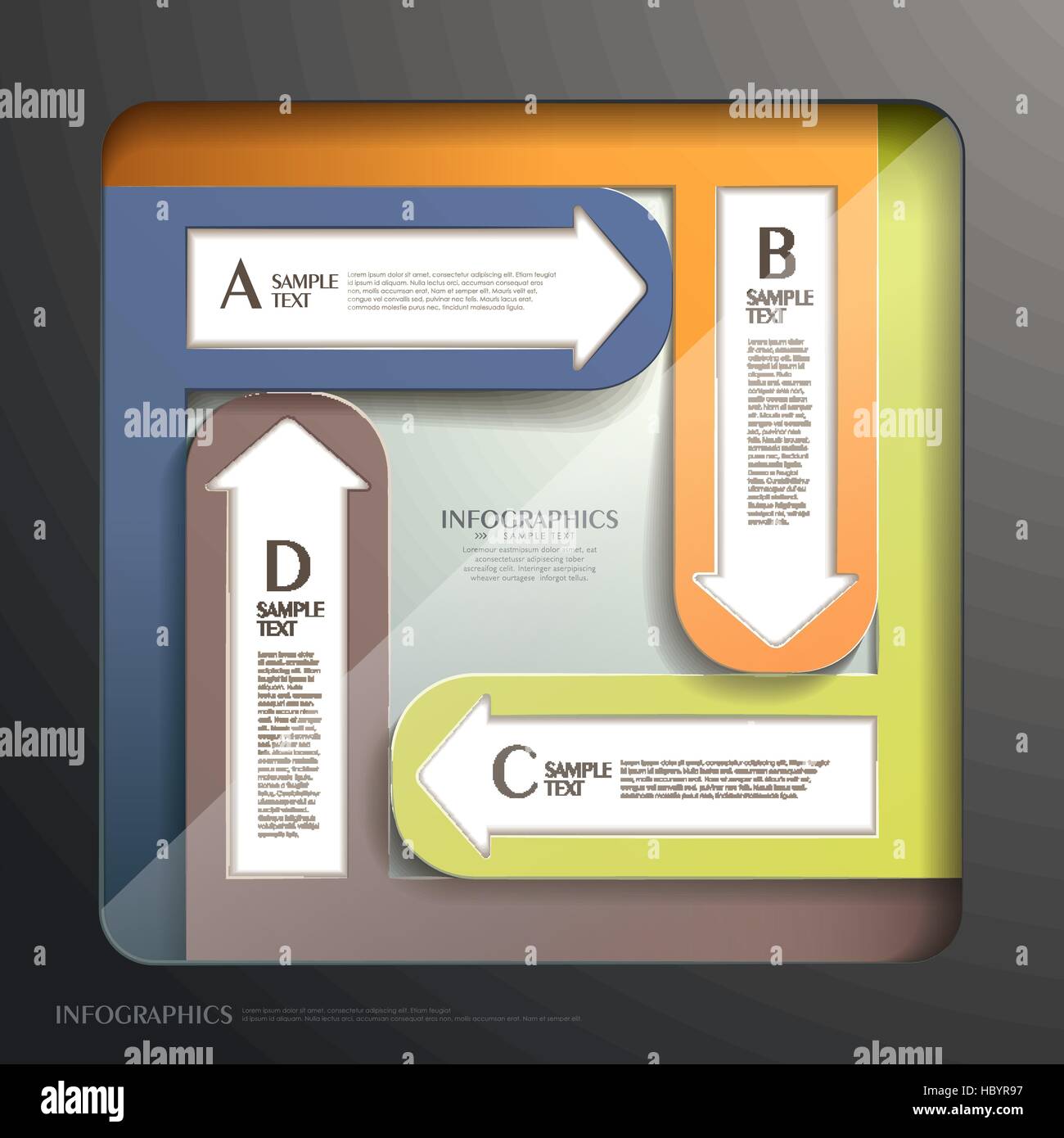 vector abstract 3d paper infographic elements Stock Vector Image & Art ...