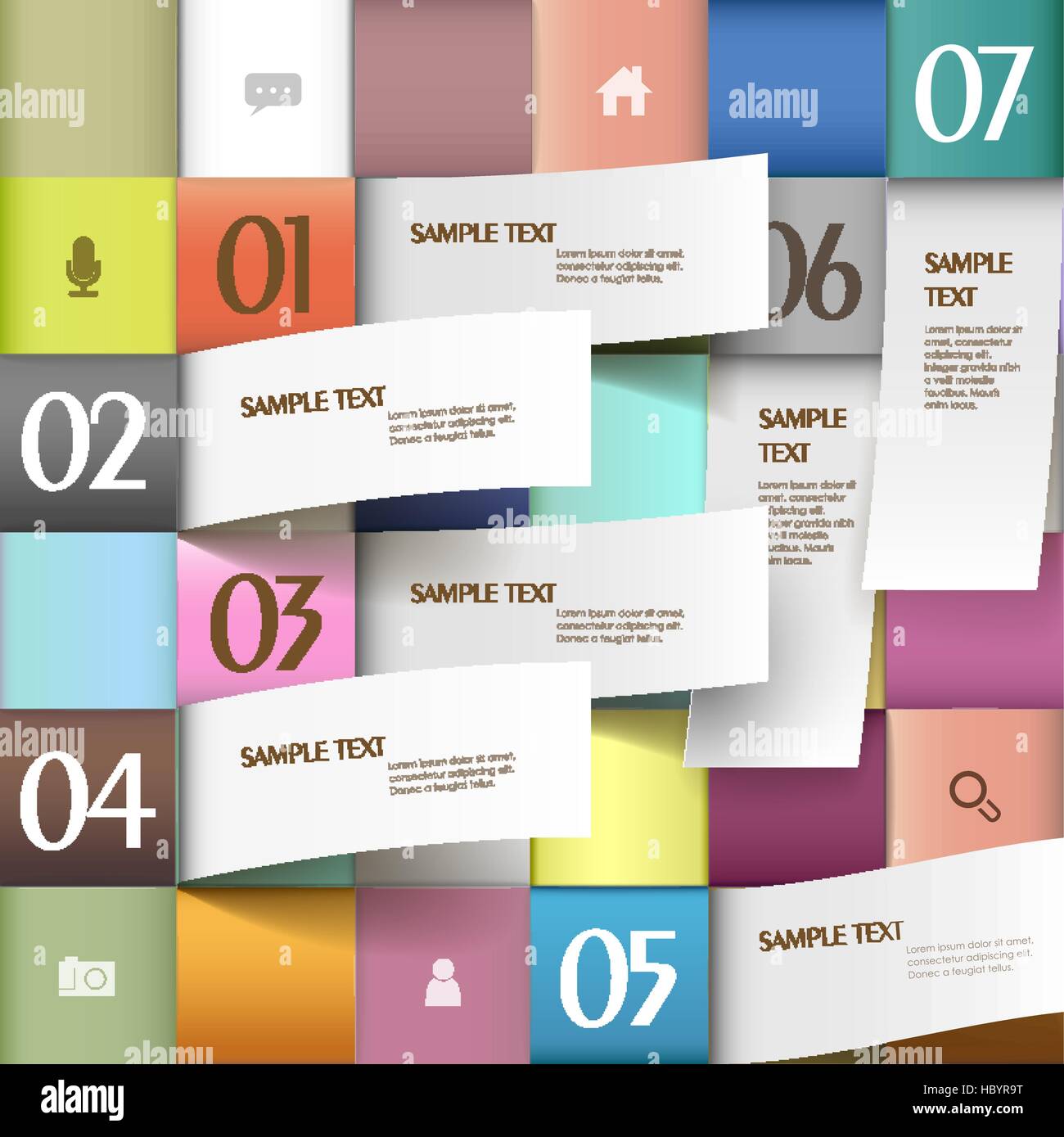 vector abstract 3d paper infographic elements Stock Vector Image & Art ...