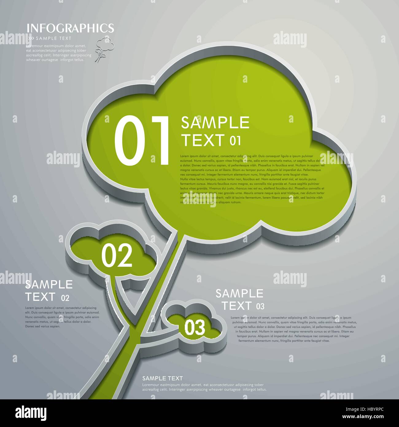 vector abstract 3d tree infographic elements Stock Vector Image & Art ...