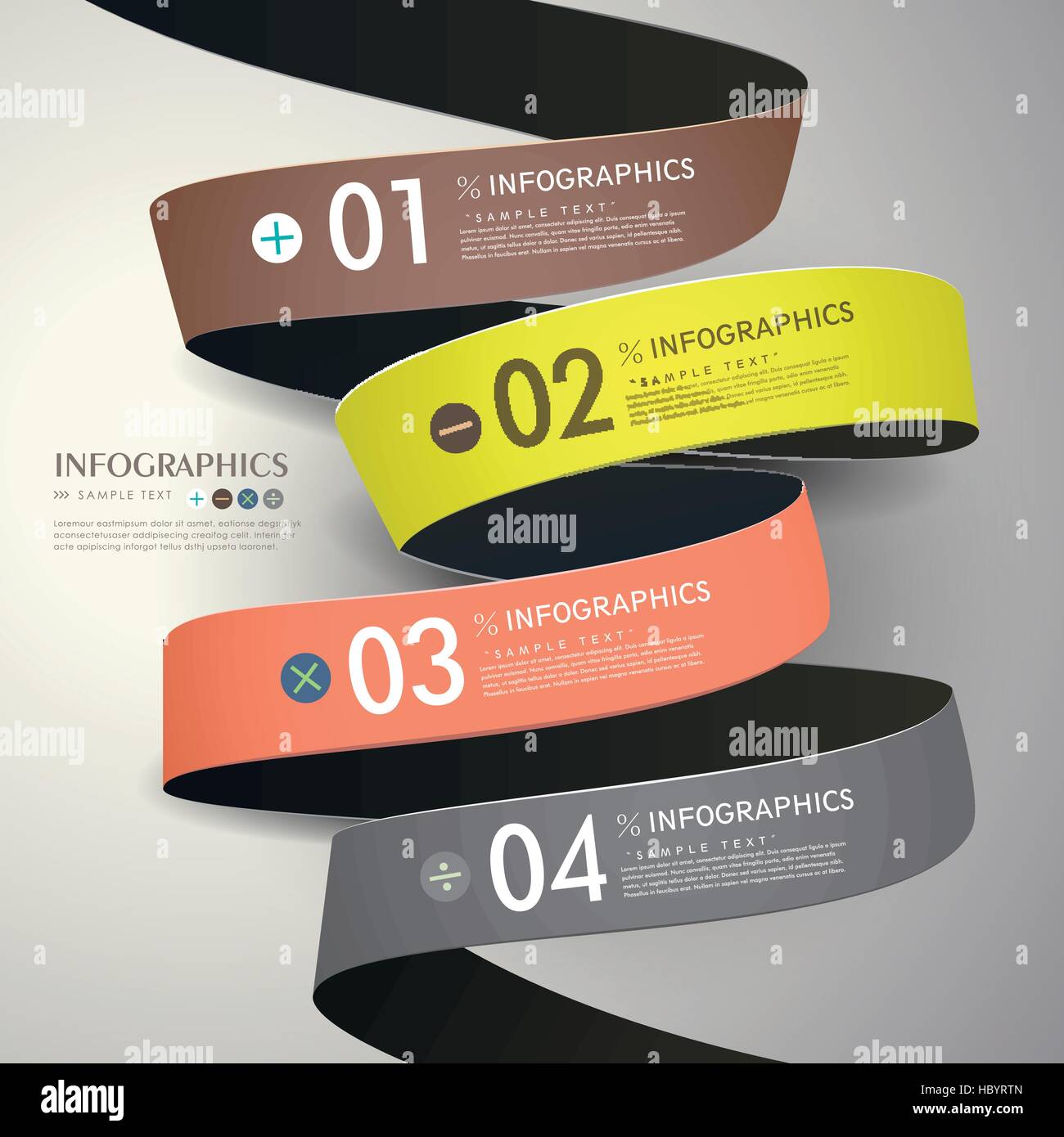 vector abstract 3d paper infographic elements Stock Vector Image & Art ...