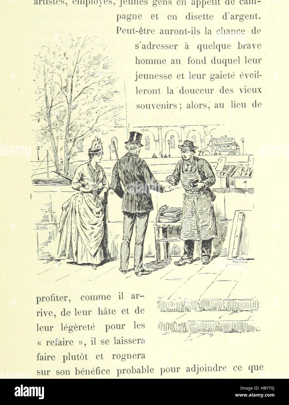 Image taken from page 301 of 'Bouquinistes et Bouquineurs. Physiologie des Quais de Paris du Pont Royal au Pont Sully ... Illustrations d'E. Mas' Image taken from page 301 of 'Bouquinistes et Bouquineurs Physiologie Stock Photo