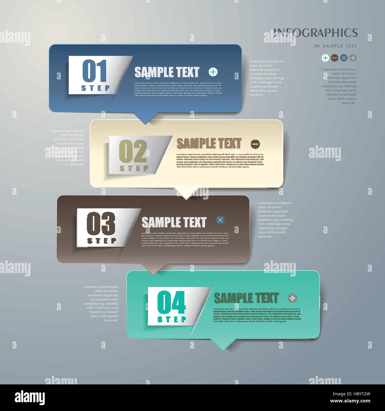 vector abstract 3d paper infographic elements Stock Vector Image & Art ...