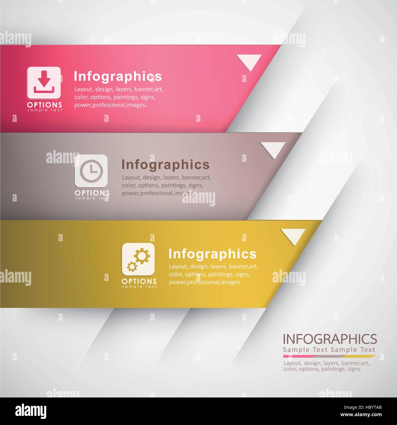 vector abstract 3d paper infographic elements Stock Vector Image & Art ...