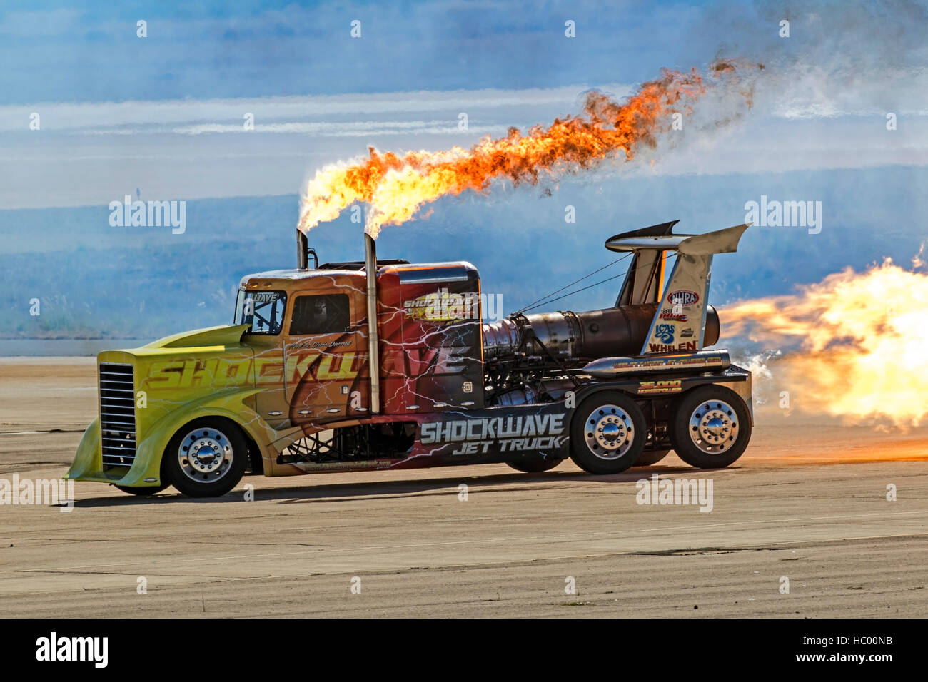 Jet truck Shockwave drag racer at 2016 Miramar Air Show in San Diego, California Stock Photo