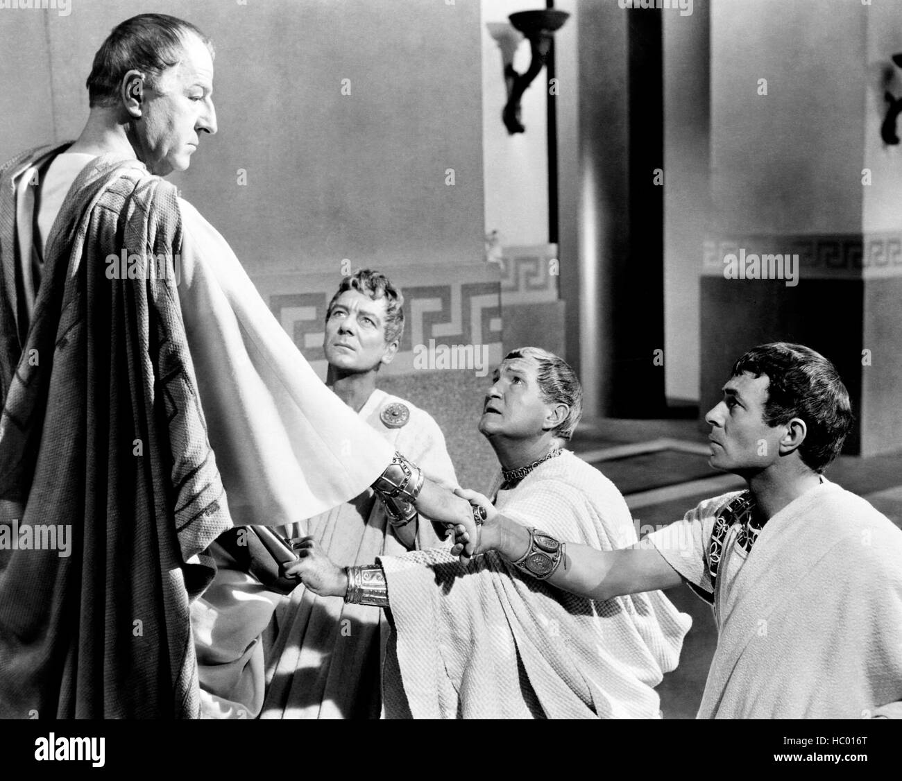 JULIUS CAESAR, from left: Louis Calhern, John Gielgud, Tom Powers ...