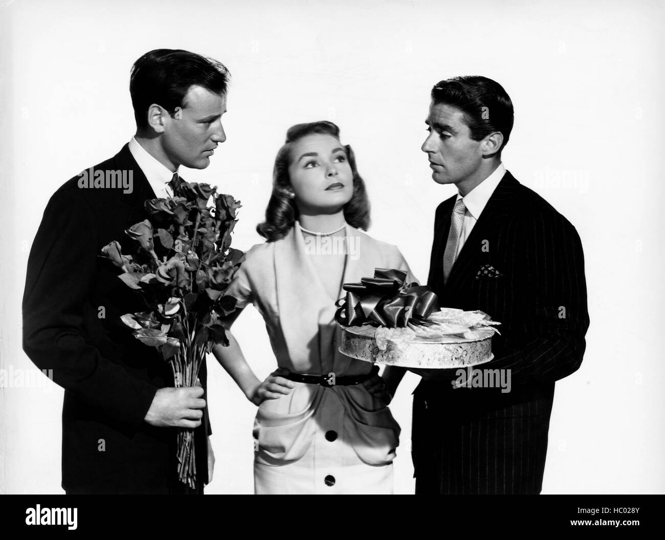 JUST THIS ONCE, from left Richard Anderson, Leigh, Peter Lawford