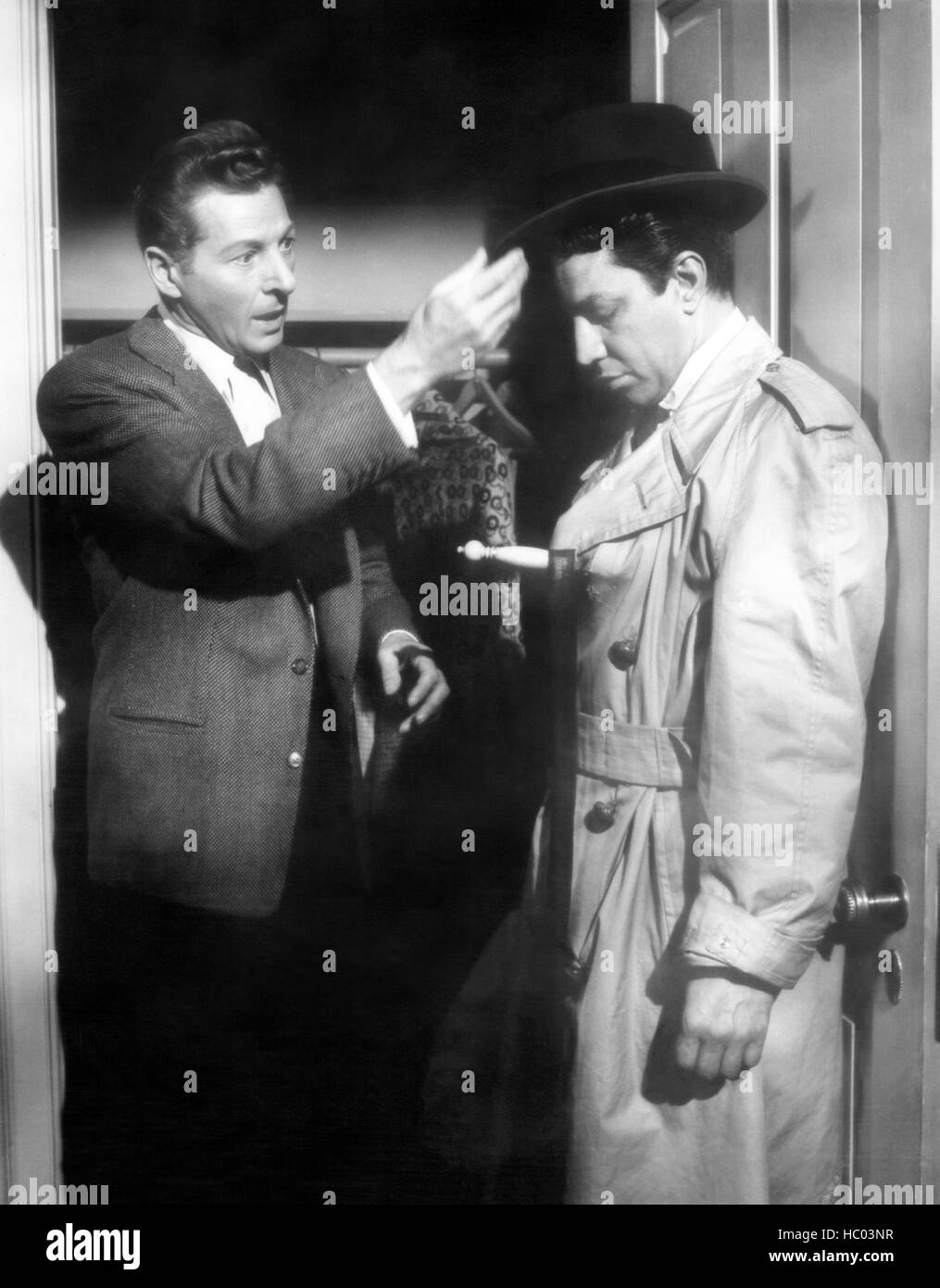 KNOCK ON WOOD, from left: Danny Kaye, Carl Milletaire, 1954 Stock Photo ...