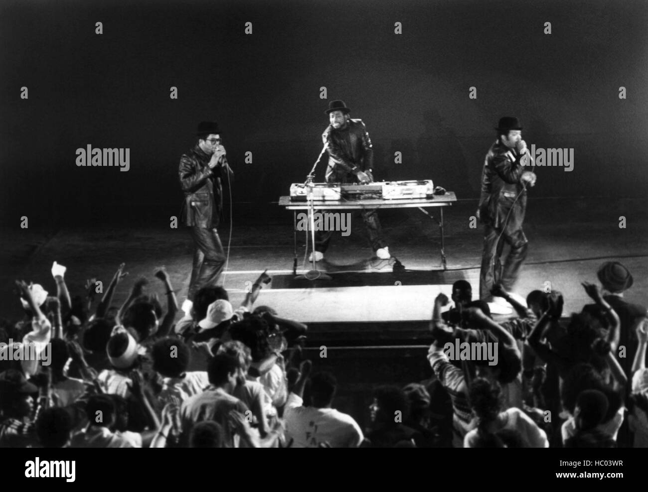 KRUSH GROOVE, RunD.M.C. Darryl McDaniels, Joseph Simmons, Jason Mizell, 1985. (c) Warner Bros