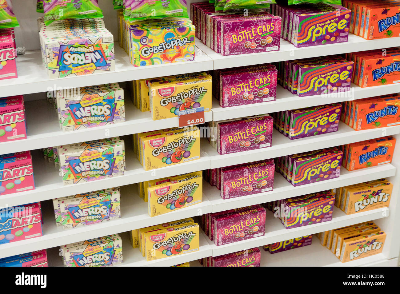 Candy display at market - USA Stock Photo