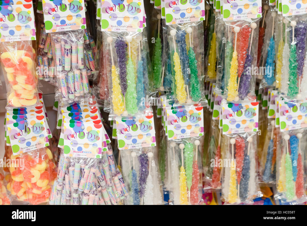 Candy display at market - USA Stock Photo