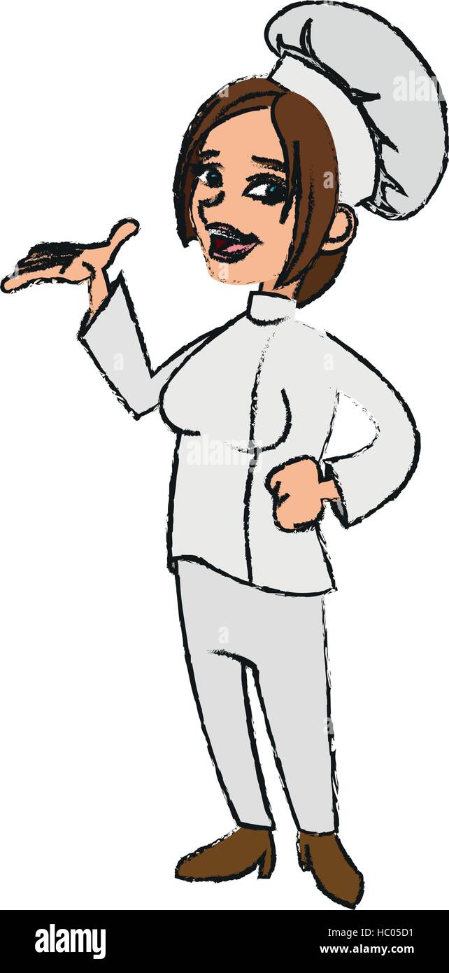Isolated female chef cartoon design Stock Vector Image & Art - Alamy