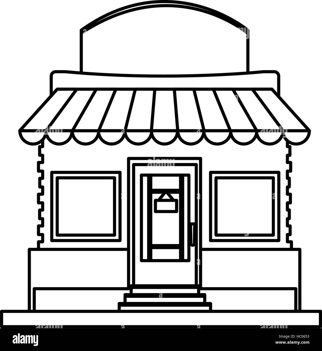 Isolated small store design Stock Vector