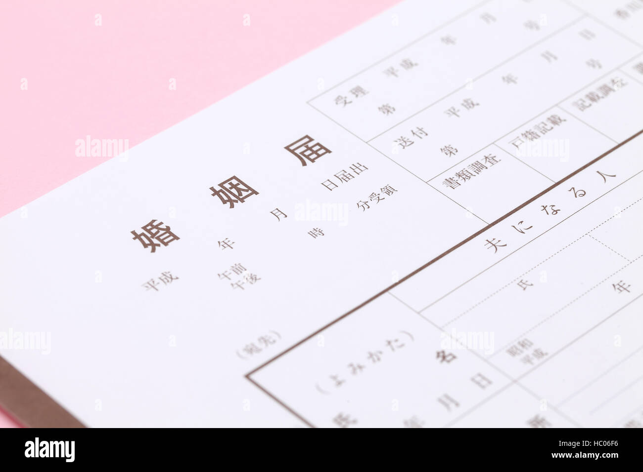 Japanese registration of marriage, general documents registration to ...