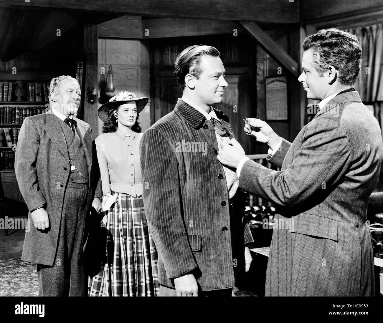 THE MAN FROM COLORADO, from left Edgar Buchanan, Ellen Drew, William