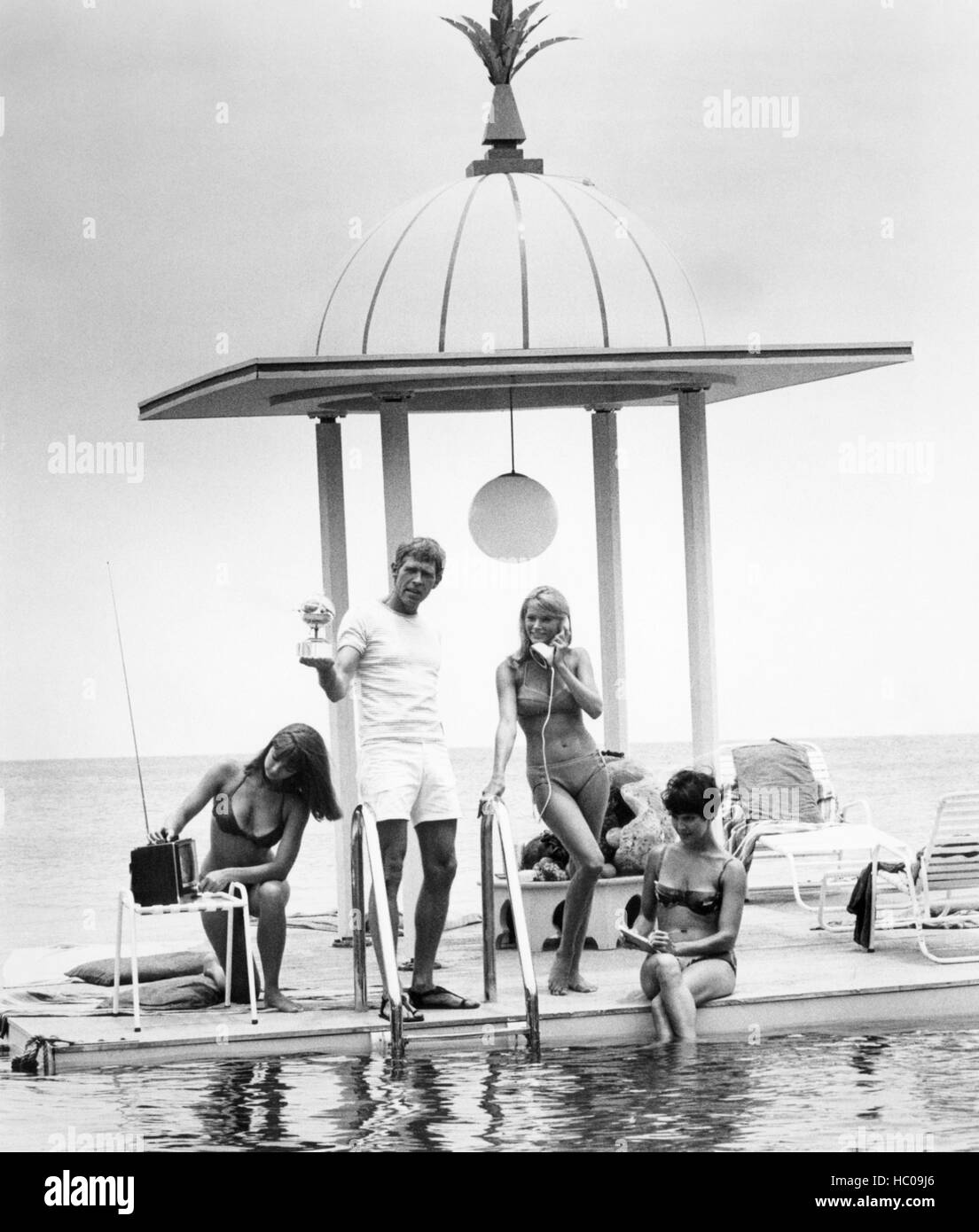 IN LIKE FLINT, Diane Bond, James Coburn, Jacki Ray, Mary Michael, 1967, (c) 20th Century Fox, TM