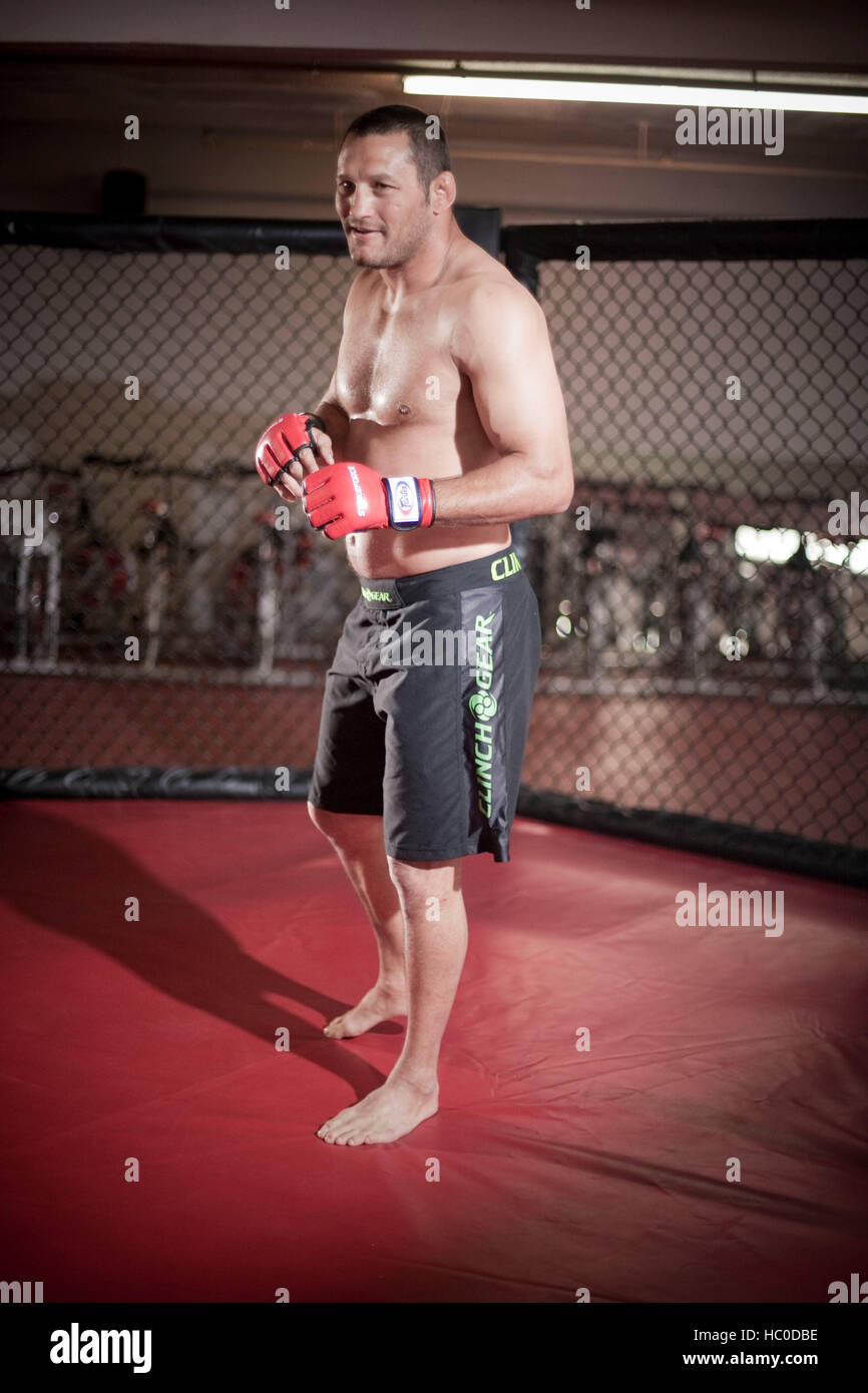 Dan Henderson at a workout session at the Legends gym on March 17, 2010