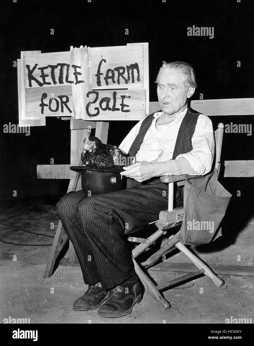 THE KETTLES ON OLD MACDONALD'S FARM, Parker Fennelly stares at a