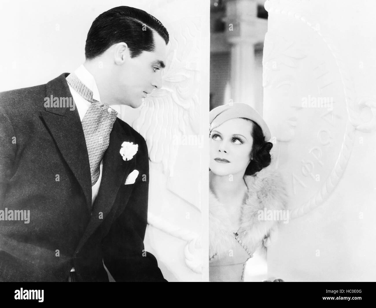 KISS AND MAKE-UP, from left: Cary Grant, Helen Mack, 1934 Stock Photo ...