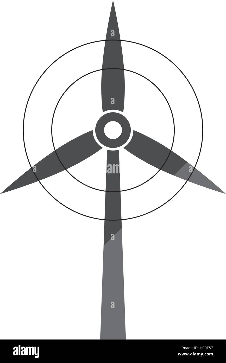 Wind turbine green energy icon vector illustration graphic design Stock ...