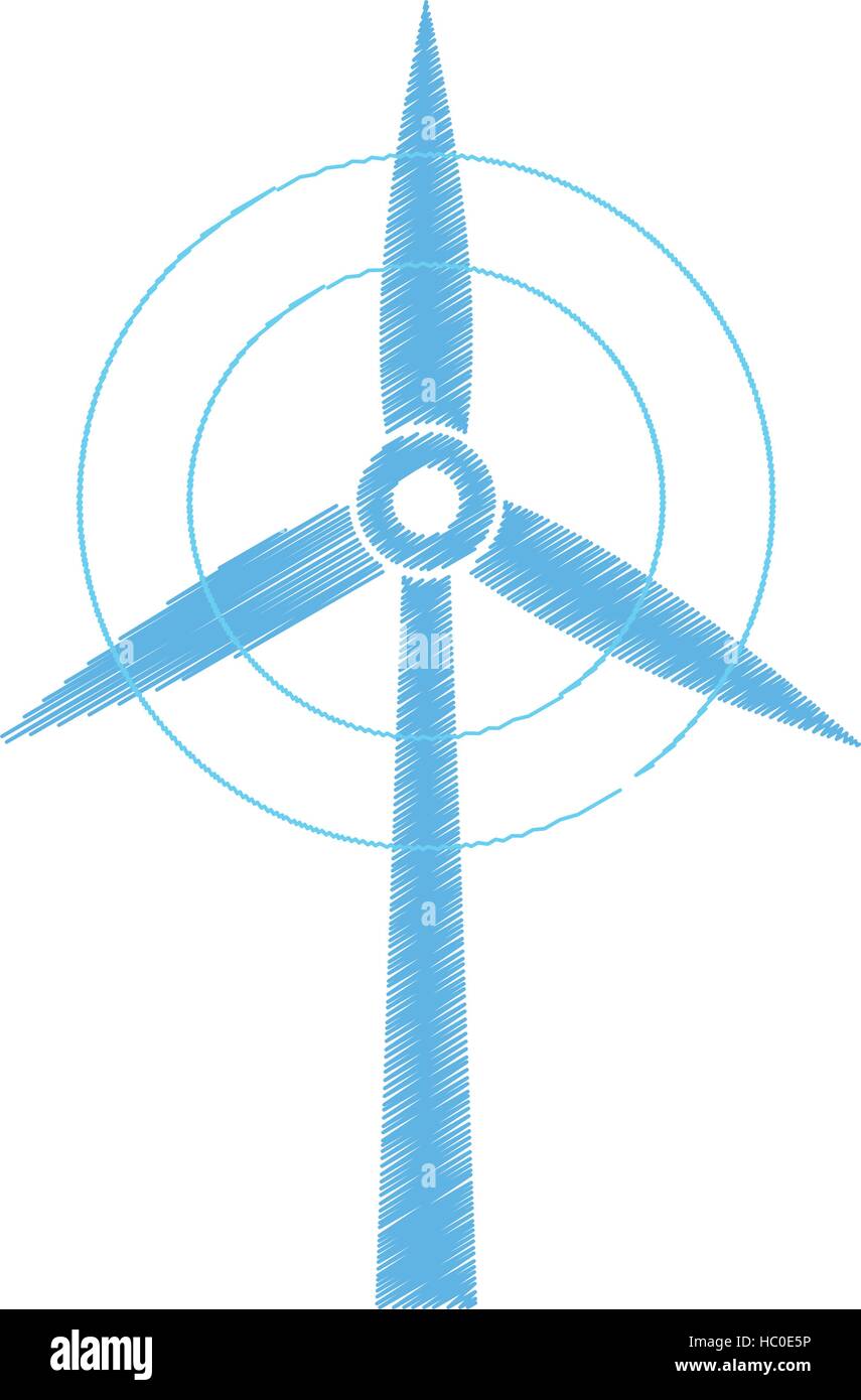 Wind turbine green energy icon vector illustration graphic design Stock ...