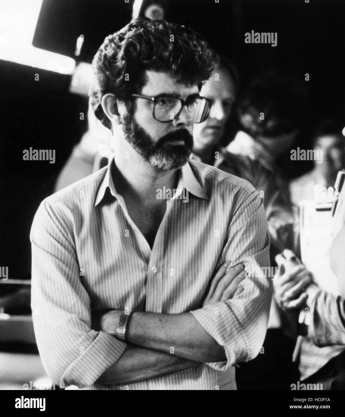 LABYRINTH, executive producer George Lucas, on-set, 1986, ©TriStar Pictures / courtesy Everett Collection Stock Photo