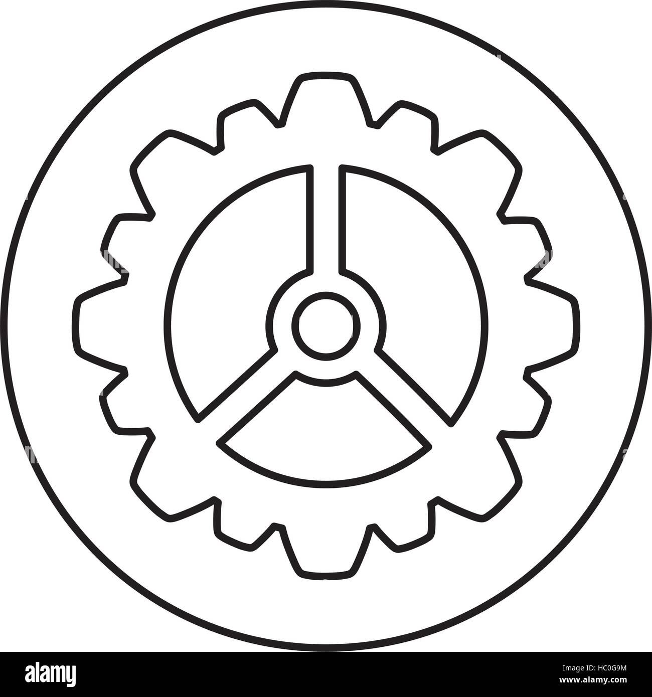 gear cog wheel icon vector illustration graphic design Stock Vector ...