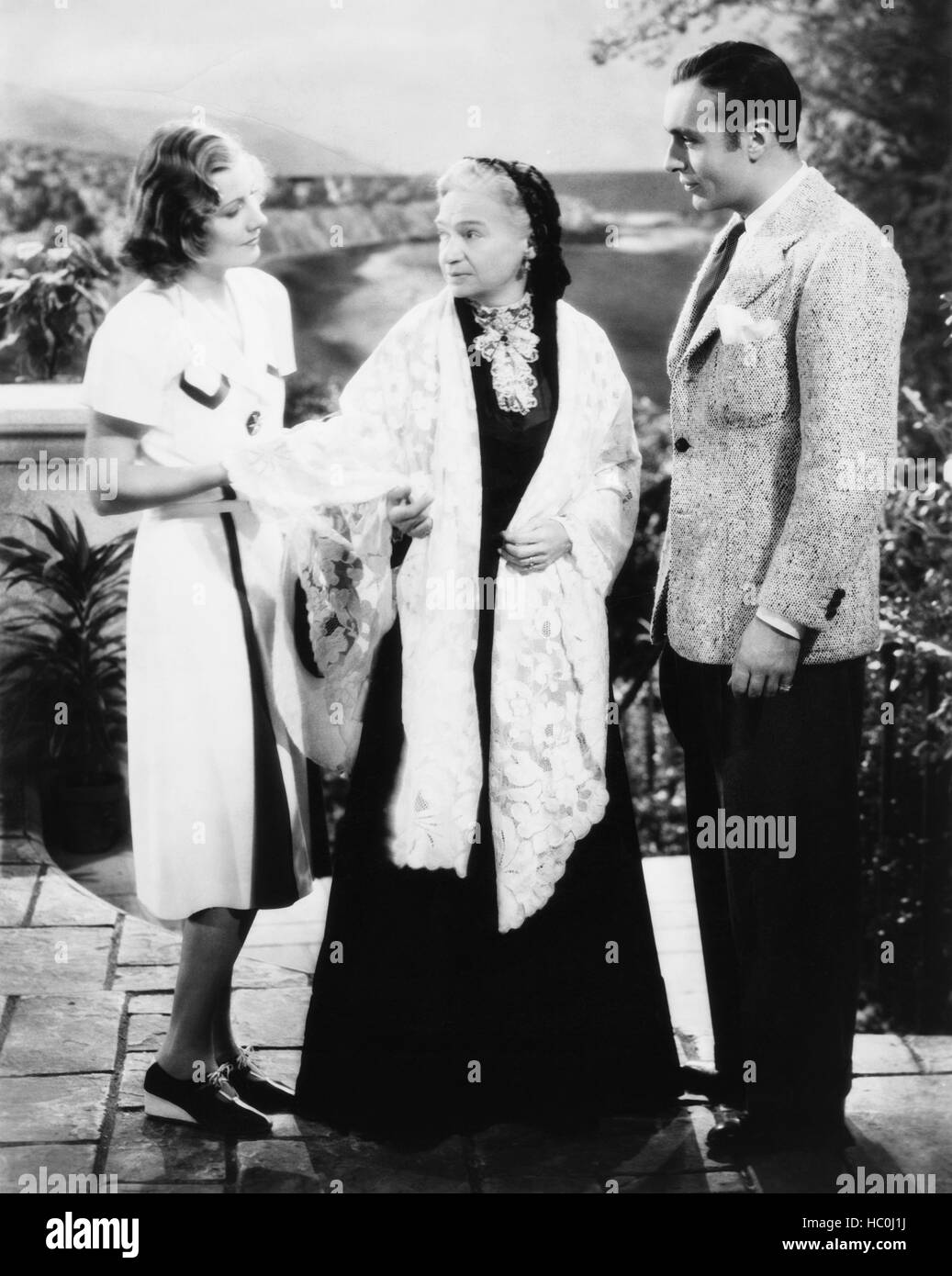 LOVE AFFAIR, from left: Irene Dunne, Maria Ouspenskaya, Charles Boyer