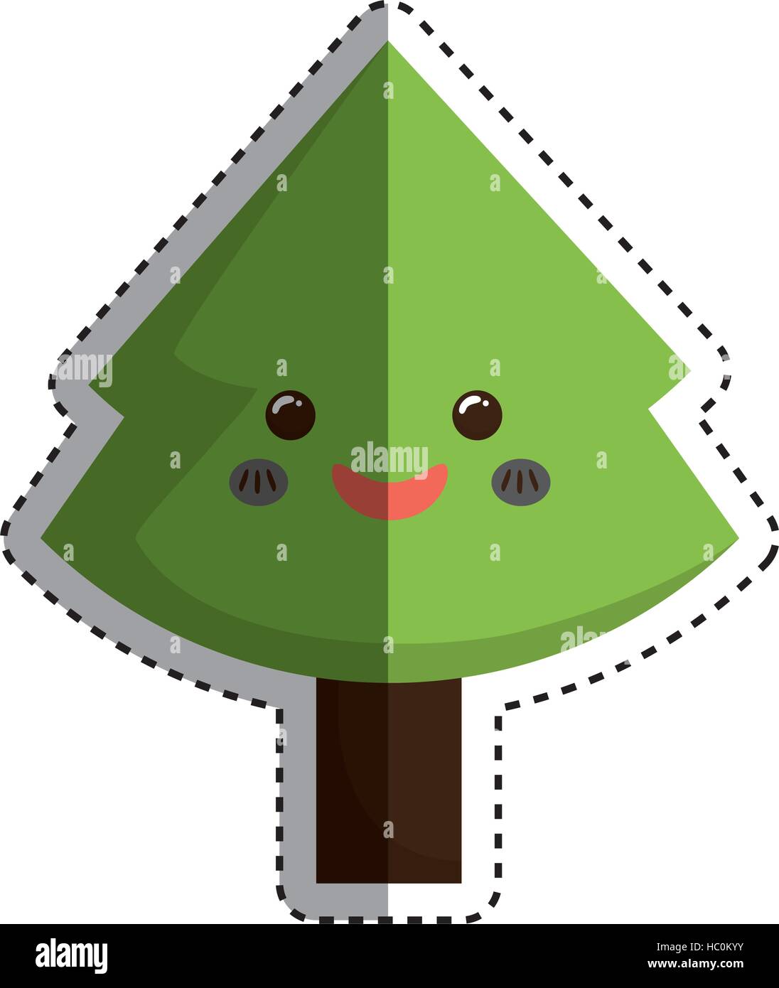 xmas pine tree icon vector illustration graphic design Stock Vector ...