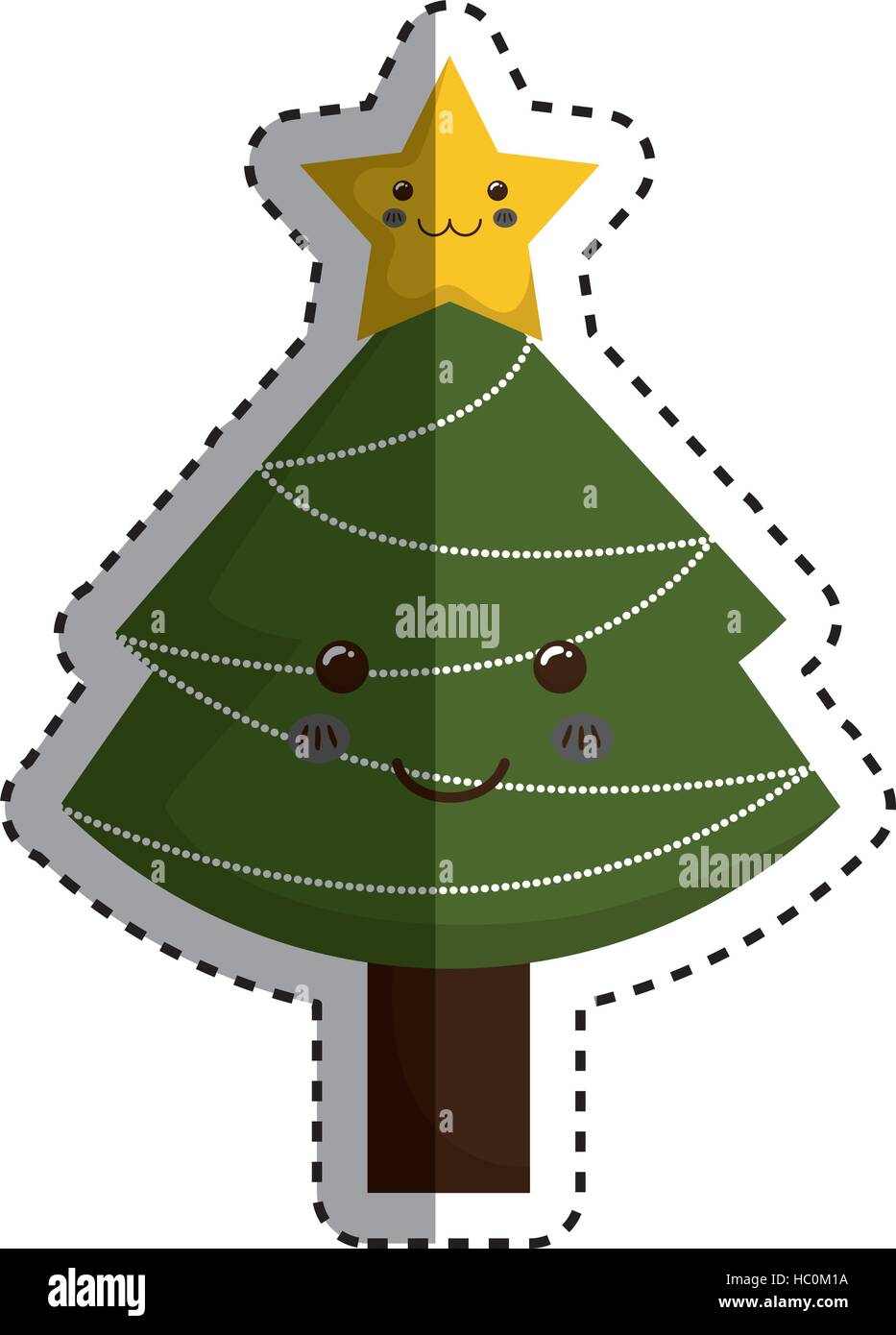 xmas pine tree icon vector illustration graphic design Stock Vector ...